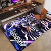 Custom Demon Slayer Mat Personalized Name, Polyester Washable Indoor Entryway Rug, Gift for Christmas, Easter, Thanksgiving Day