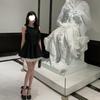 Elegant Sleeveless Slim Black Dress for Women's Summer Birthday Party