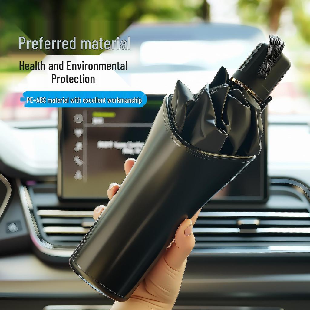 Compact Car Umbrella Holder - Portable, Waterproof, Backseat Storage Bag