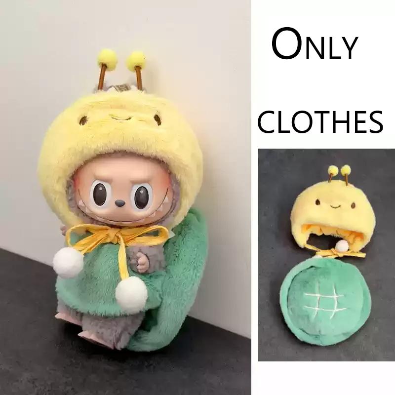 For Labubu Clothes Wacky Mart Friend Shrimp Handmade Clothing Accessory Customization V1 V2 V3 Dolls Bag Clothes Toys Hobbies