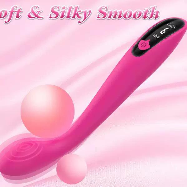 AV Digital Display Multi-Frequency Vibrator Stick & Anal Plug for Men and Women