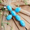 Larimar Gemstone 925 Sterling Silver Plated Gifted Cross Shape Pendant Jewelry NST-J2H13869