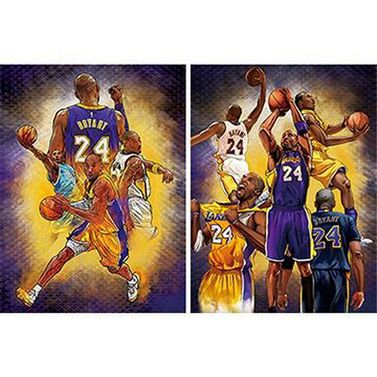 European & American 3D Stereo Sports Poster: Gradient Naked Eye Lenticular Art