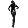 Bodysuit Sexy Cosplay Costume Halloween Black Pvc Leather Suit Zipper Catsuit