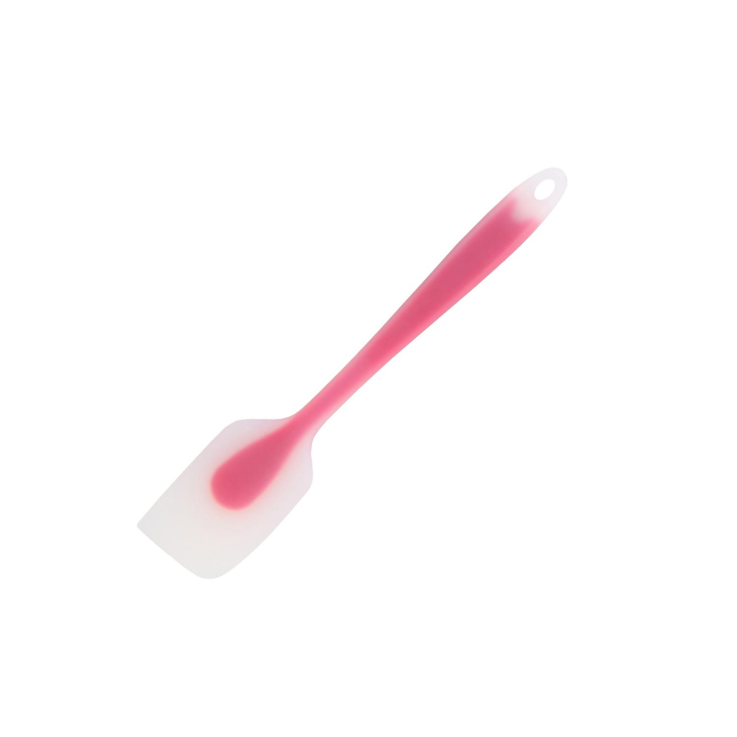 

1 шт. кухонная силиконовая лопаточка для крема, лопаточка для выпечки, мини полупрозрачный термостойкий скребок, кухонная утварь, использование для блинов, омлетов красный