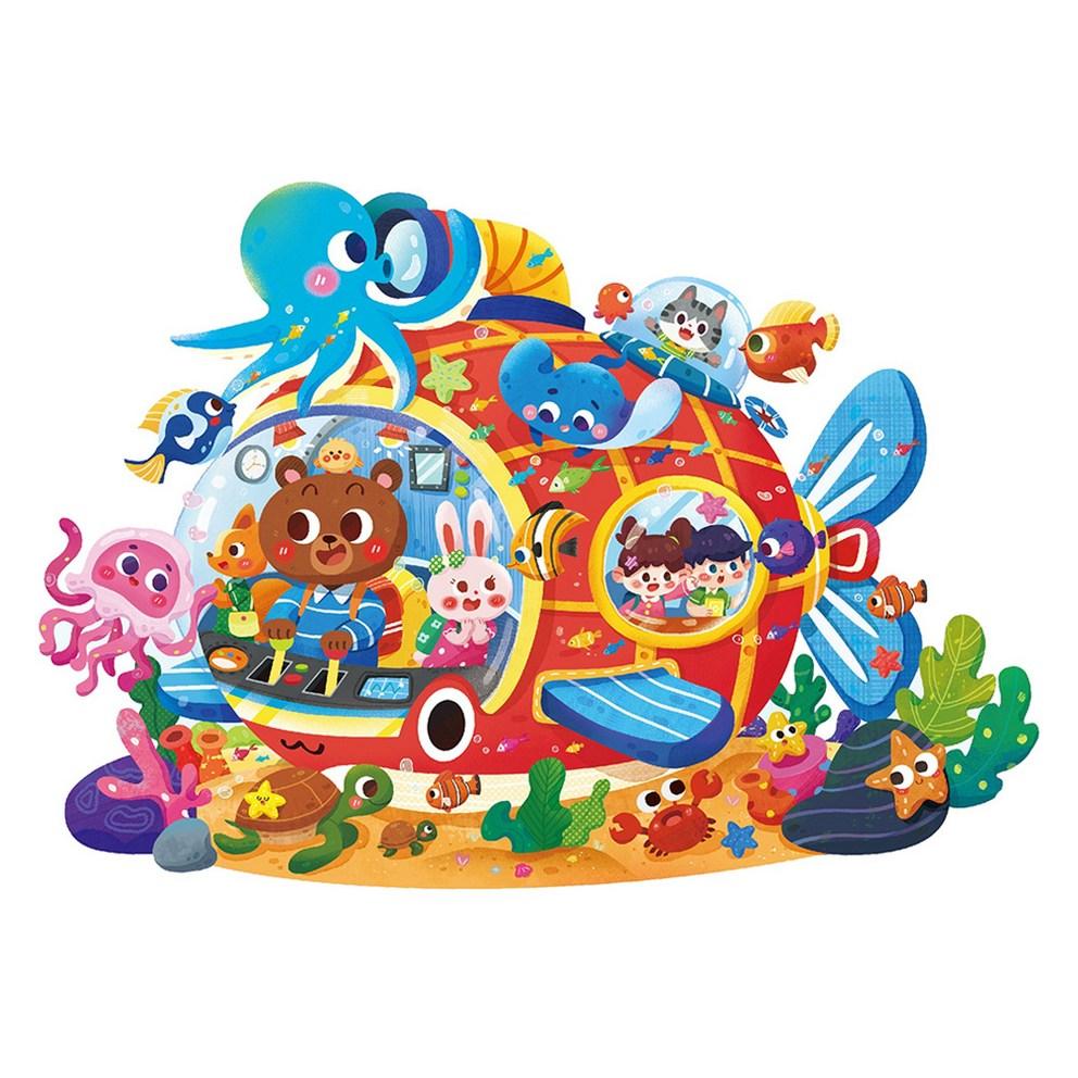 

Purbebe B3 Large Transforming Jigsaw Puzzle - Undersea Adventure (59 Pieces)