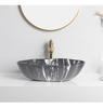 Tengxiang Ivory White Ceramic Marble Countertop Single Hole Top-Mount Sink