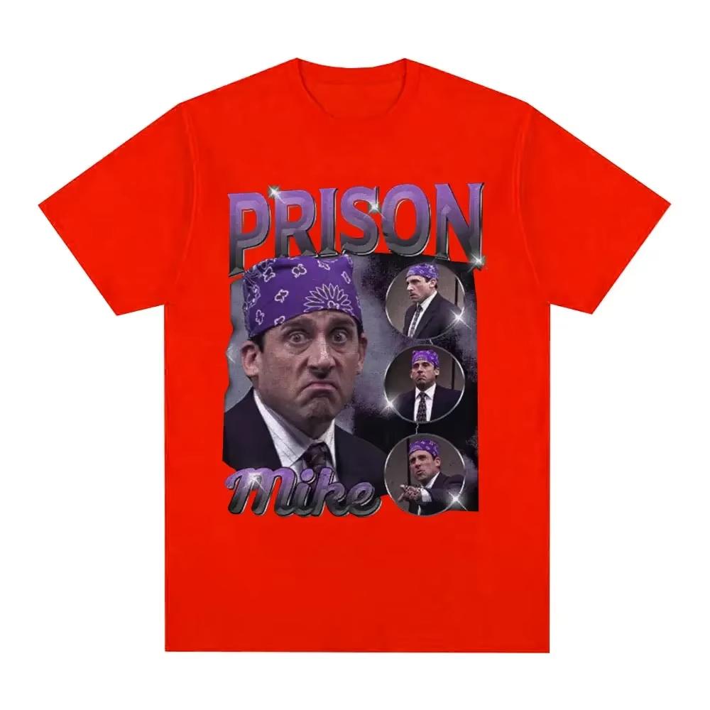 

Prison Michael Scott Tribute Tshirt TV Series Office Dwight Schrut Jim Halpert Tshirt Womens Short Sleeve Tshirt 4XL