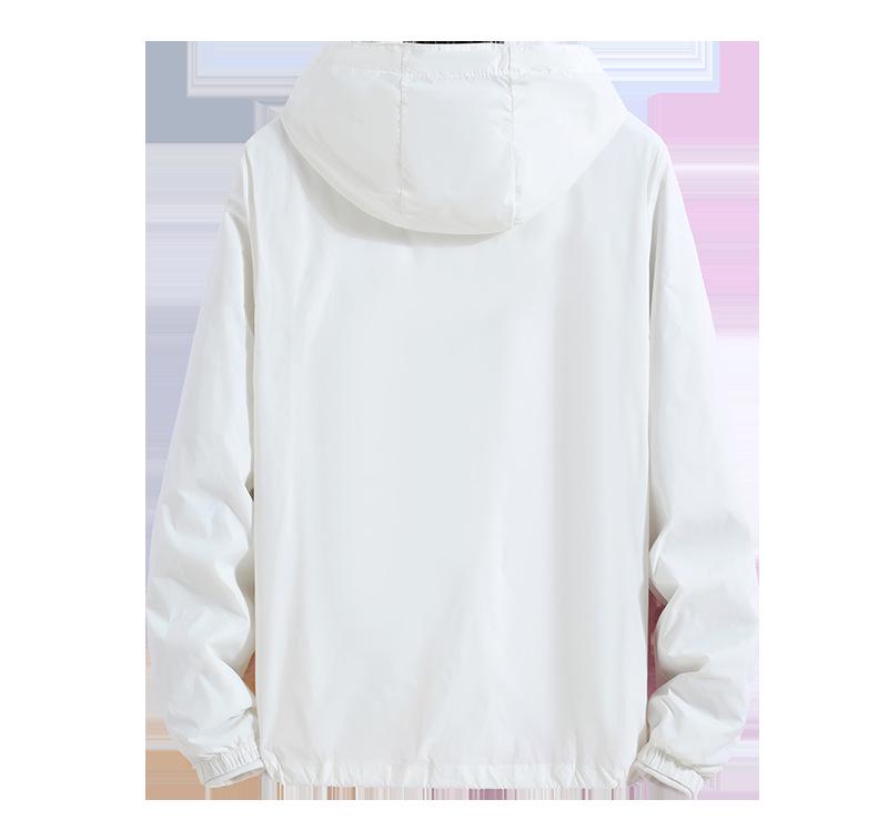 Reflektierende Reißverschluss-Sonnenjacke – Herren Outdoor Angeln & Paare Print Logo Kleidung