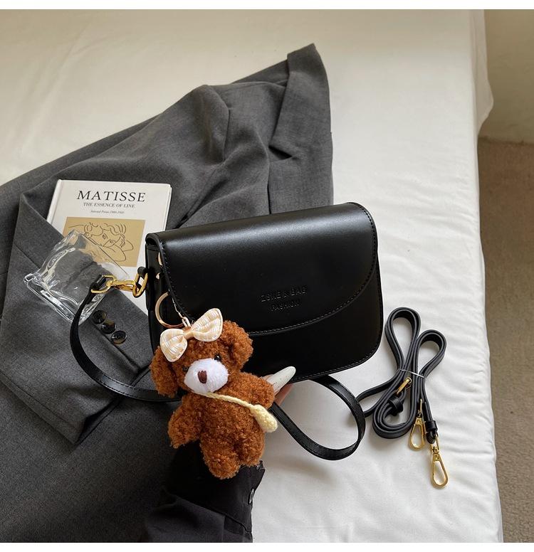 High-end fashion small bag women's 2025 new retro simple small square bag niche design single shoulder messenger bag tide