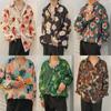 Heren bloemenoverhemd - Japanse en Koreaanse stijl, lente/herfst, trendy retro Hong Kong-stijl, casual all-match jas