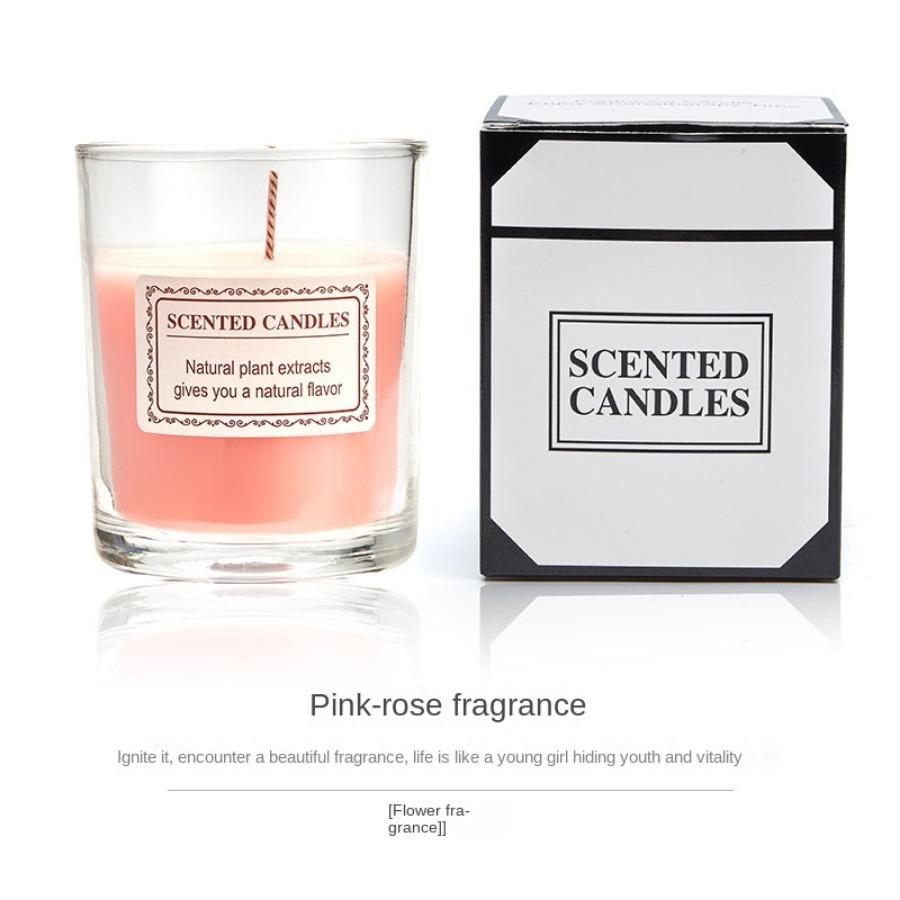 1pc Large Glass Cup Romantic Festival Atmosphere Scented Candle Graduation Season Gift Soy Wax Aromatherapy Fragrance Candle