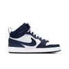 Nike Court Borough Mid 2 GS Hvit Signalblå Barnesko Blå-Tomrom CD7782-107