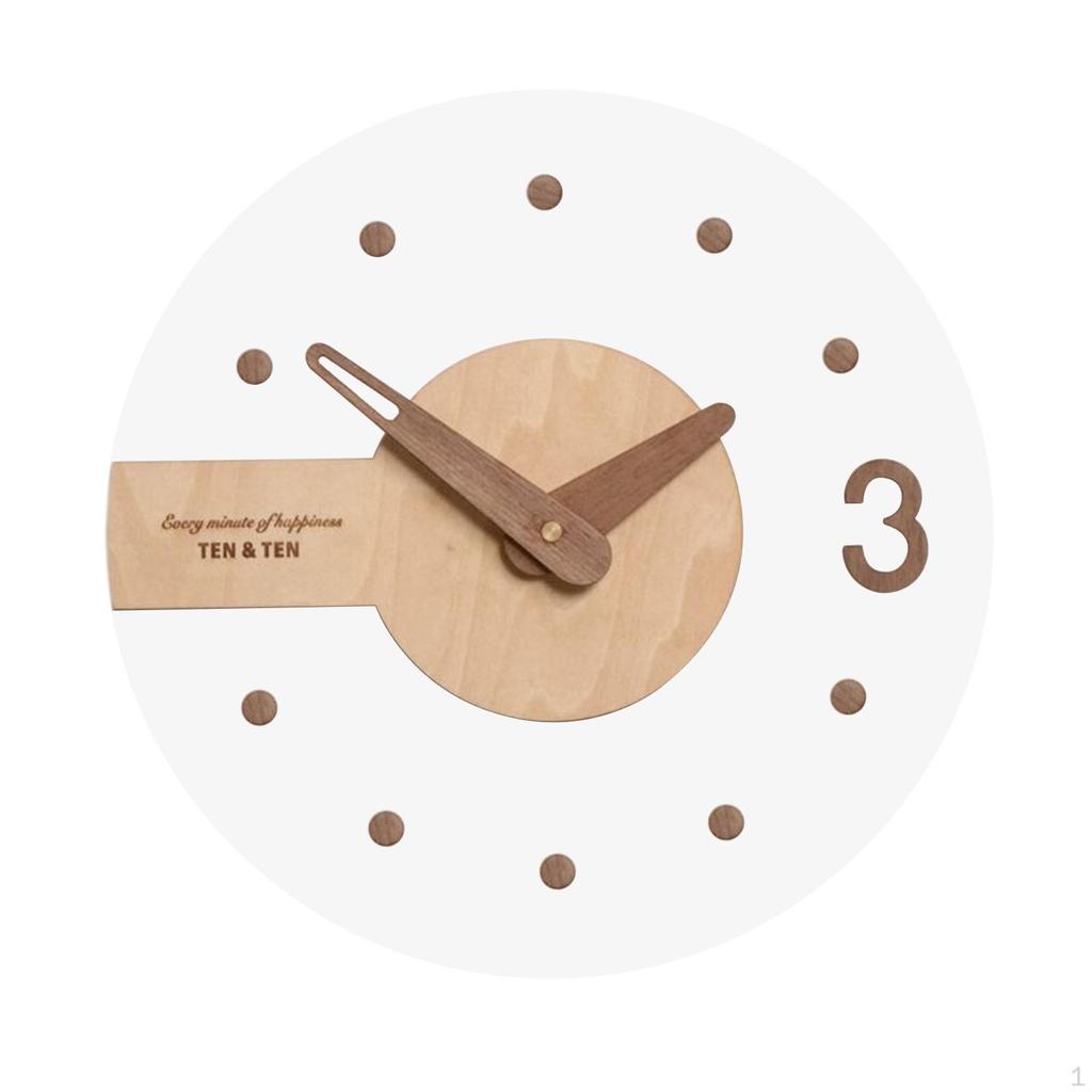 Contemporary Wooden Hands Wall Clock for Home and Office Decor