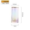 OLOEY Colored High Borosilicate Glass Juice/Breakfast Cups