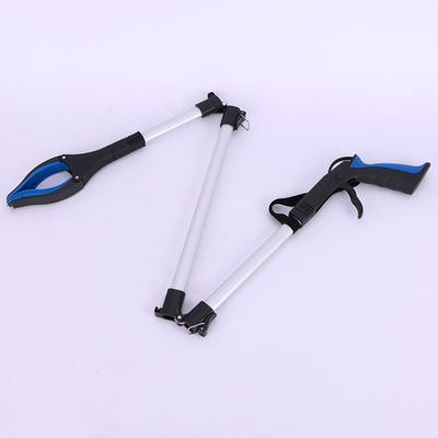 Easy To Hold Foldable Litter Picker Lightweight Collapsible Trash Reacher Picker Wide Claw Mouth Useful Garbage Grabber Home