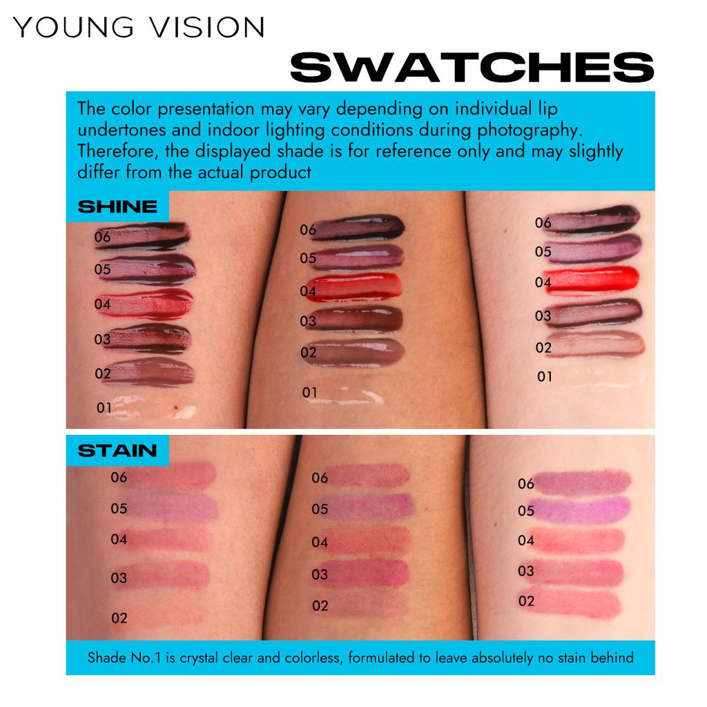 3 Colors Set Avocado Long-Lasting Moisturizing Lip Stain Is Lightweight, Non-sticky, Non-stick Cup Lip Stain