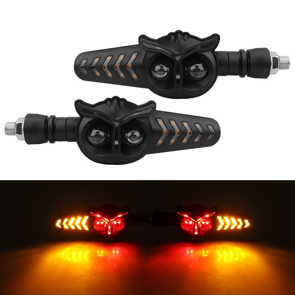 2PCS Motorcycle LED Turn Signal Light 12V 24V Safe Flashing Indicator Lamp Tail Brake lamp Decorative Lamp DRL For YAMAHA Honda