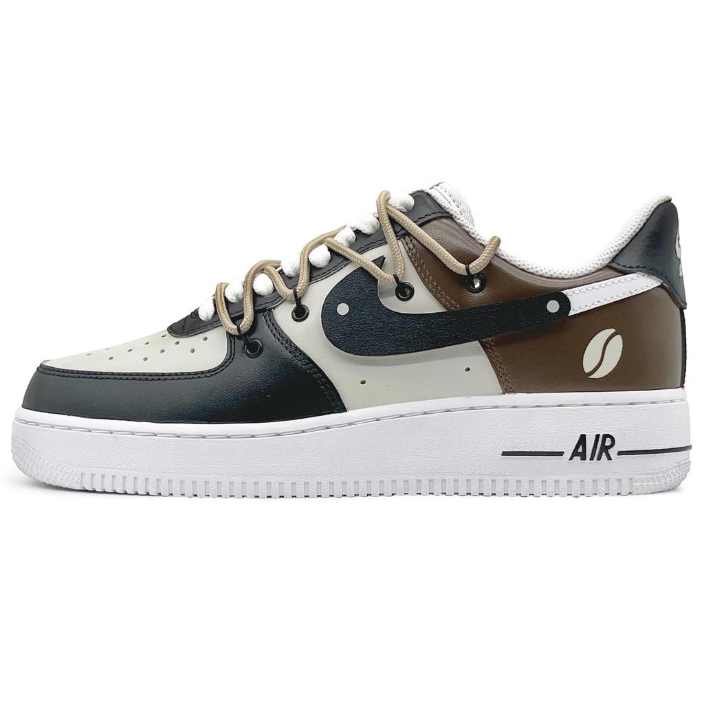 Nike Air Force 1 Skateboard Shoes Unisex Low top Black, Brown, Beige CW2288-111(Team131-)