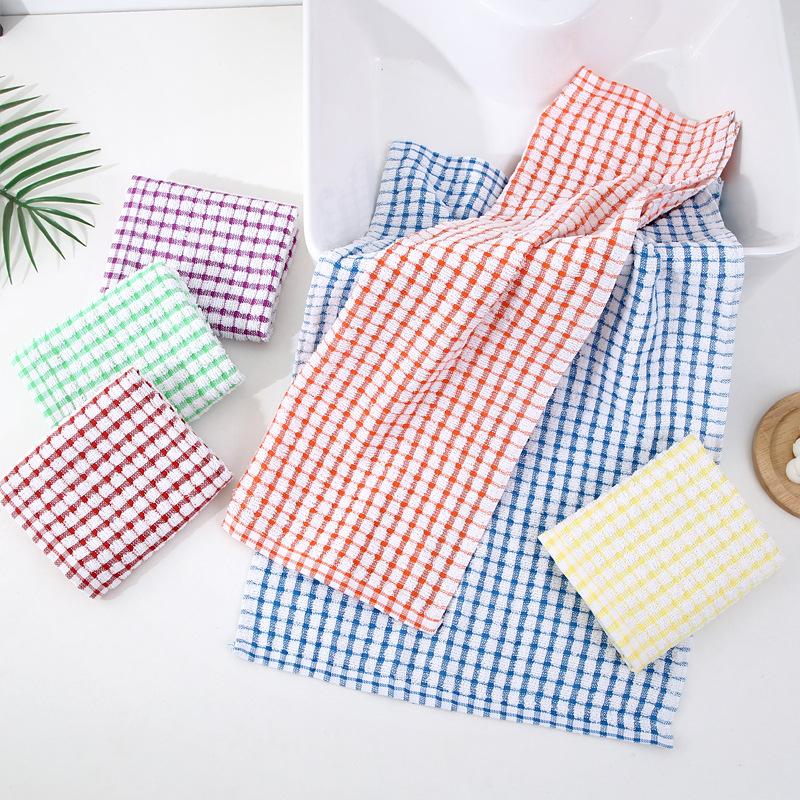 1/5/10 st Köksduk Tehandduk Diskduk Absorberande Bomull Jacquard Rutig Handduk