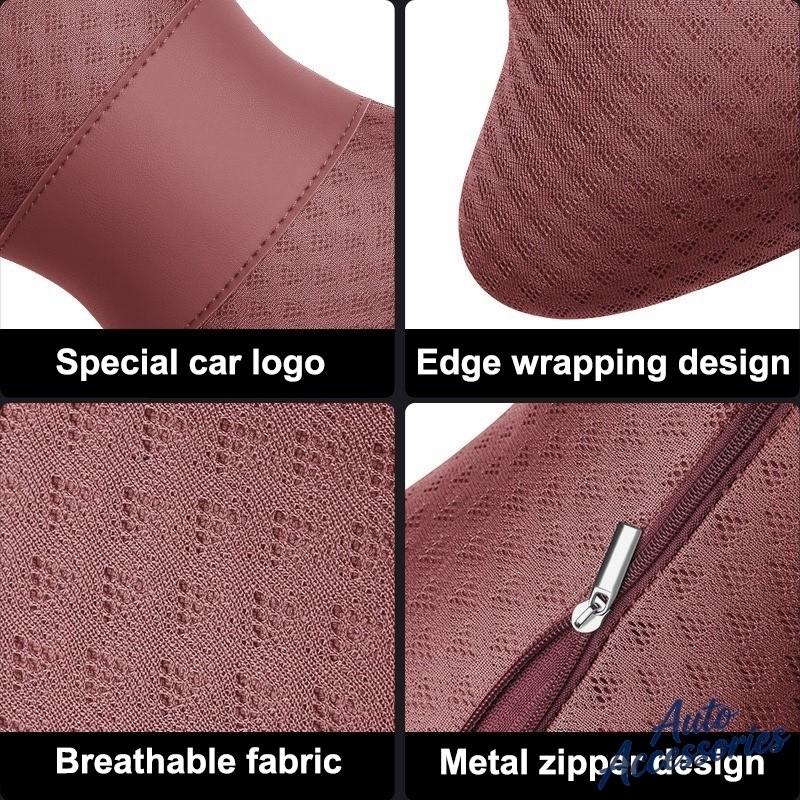 1PC Car Seat Neck Pillow Headrest Rest Support Pad For BMW M Power Performance M3 M5 X1 X3 X5 X6 F15 E46 E39 E36 E60 E90 Sticker av2