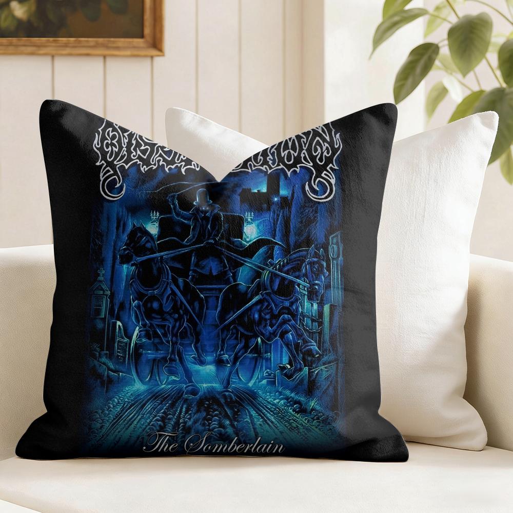 Metal Band DDissectionS Cushion Cover Eco Linen Pillow Case DoubleSided Print Breathable Durable Zipper Home Decor Gift