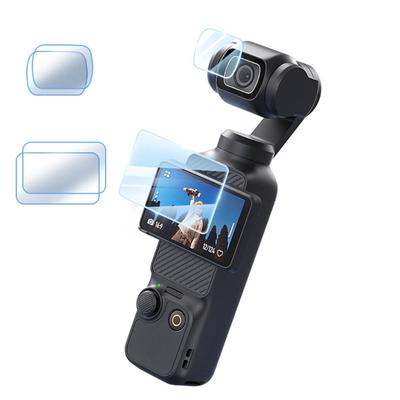 Protetor de Tela de Alta Definição à Prova de Choque com Bordas Arredondadas 2.5D Instalação sem Bolhas para Pocket 3 Aumentando a Durabilidade
