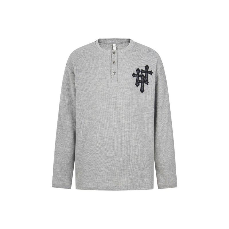 Mens Long Sleeve Crew Neck T-Shirt