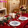 20pcs Disposable Napkins with Flower Pattern Print for Wedding,Parties,and Daily Use for Thanksgiving Fall Christmas Table Decoration