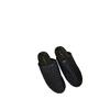 2025 New Summer French-style Woven Slippers Women's Summer Black Thin Bag Head Empty Shoes