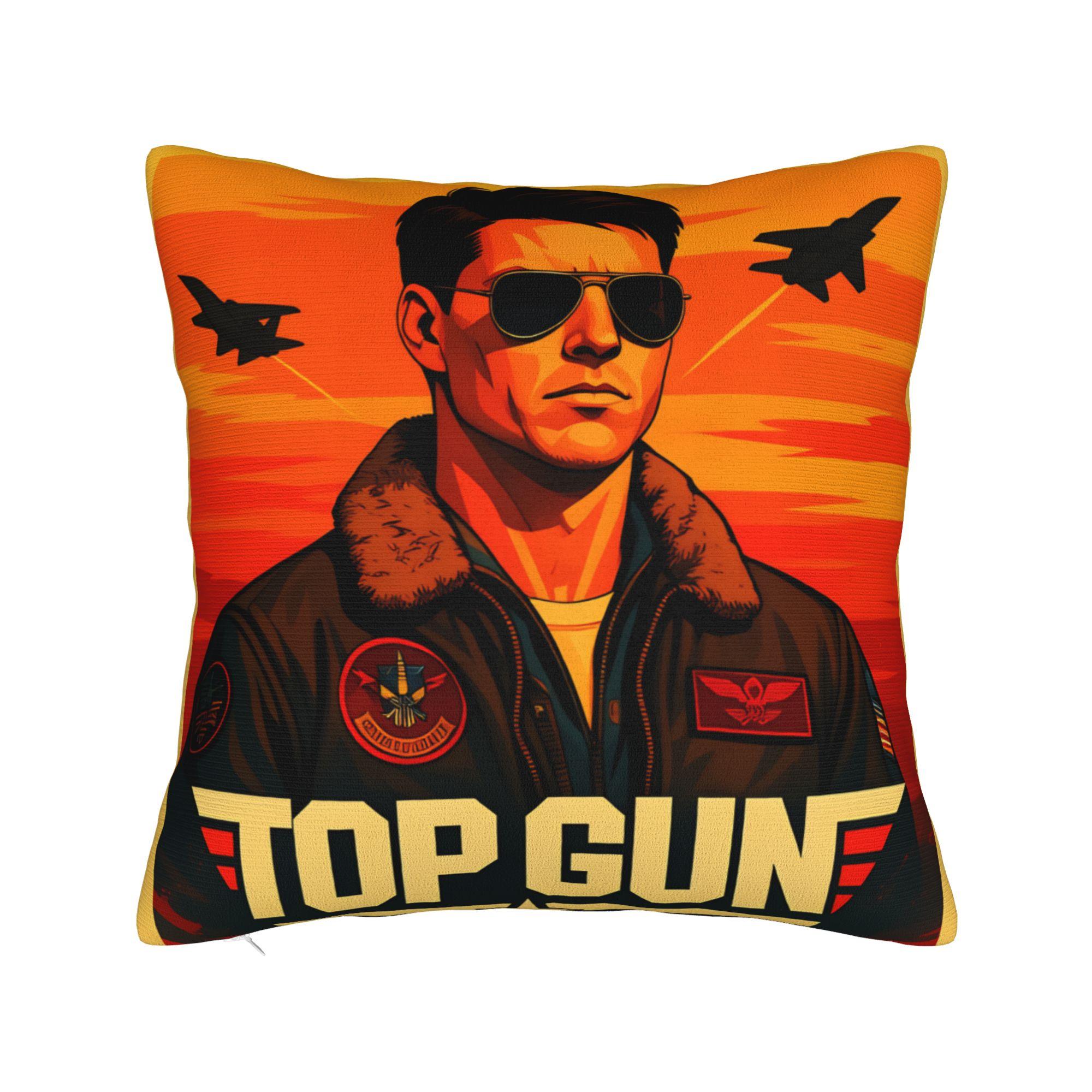 Classic Movie Top Gun Printing Pillow Cover Soft Pillow Case Cushion Cover Kawaii Custom DIY Pillowcases For Living Room Chair 5050cm 1170₽
