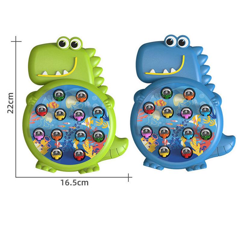 Imitation Magnetic Dinosaur Fishing Plate Toys Play Rod Game Toys For Children Baby Montessori With Rod Kids Educational Gift