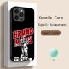 Bru-no Cool Singer Fashion Design Phone Case For iPhone 17 16 15 14 13 12 Plus Pro Max High-end Luxury Magsafe Sheepskin