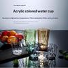Acryl Bruchfeste Bierkrüge Becher Becher Wasserbecher Wiederverwendbare Weingläser Farbige Klare Kunststoff Saftbecher Trinkgeschirr