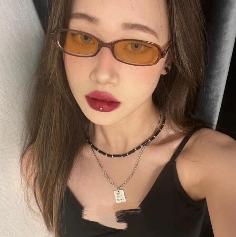 Retro Red Green Square Frame Glass Eyewear Women Anti-blue Light Goggles Eyeglasses Harajuku Y2K Style Reading Spectacle Eyewear