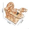 Marble Run 3D Wooden Puzzle Crafts Mechanical Model Kits DIY Building for Birthday Gift