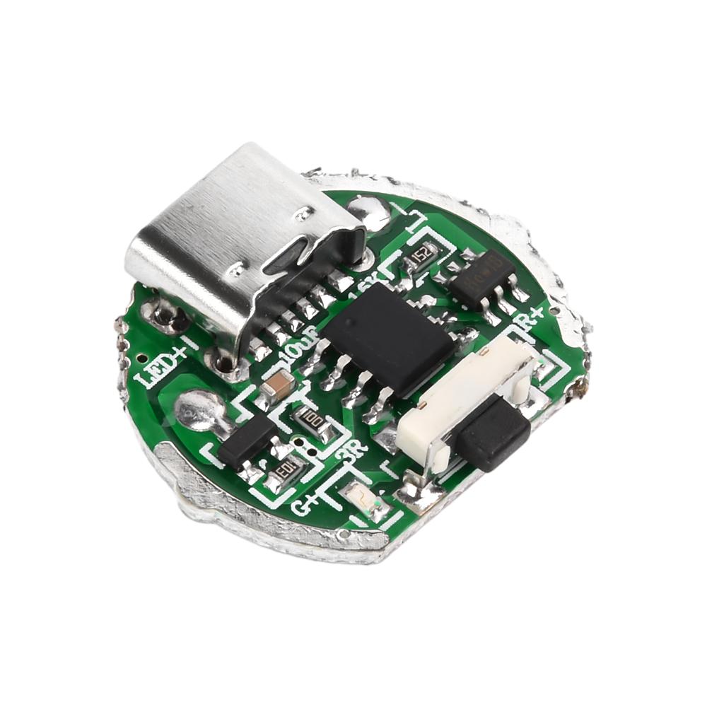 

2-Speed Driver Board Flashlight Driver Accessory Circuit Board with Switch Charging Integrated Board Fits 10 Watt Lamp Bead 1PCS зелений