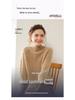 Women's Heavyweight Cashmere Sweater: Autumn-Winter Half-Neck Cable Knit Slim Pullover