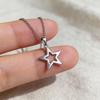 No Brand Starshaped Necklace With Titanium Steel Chain For Casual Daily Wear