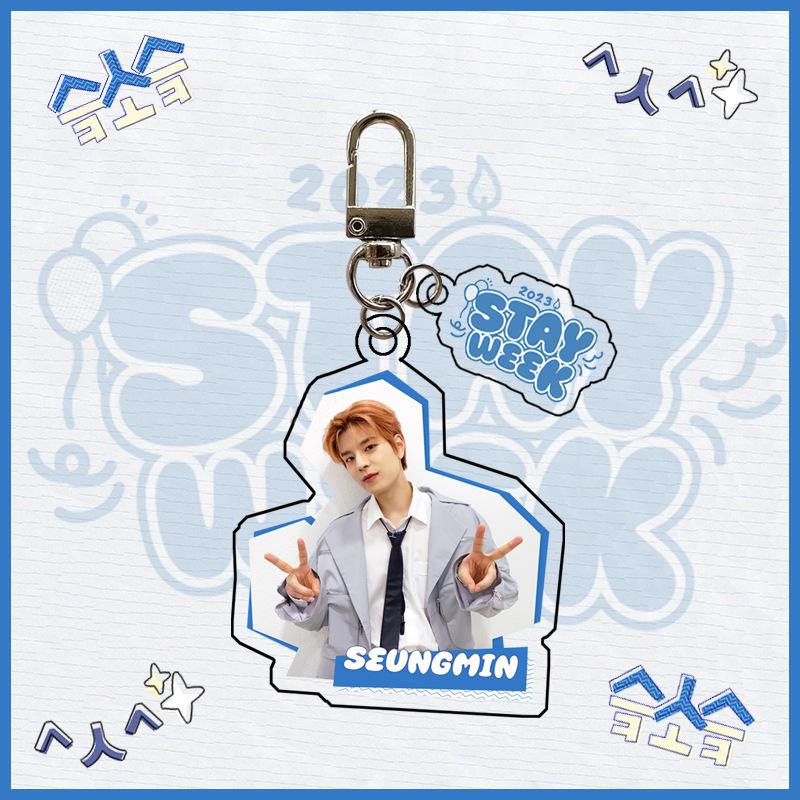 Stray Kids STAY Week Theme Acrylic Keychain Bang Chan Lee Know Changbin Hyunjin Han Felix Seungmin IN Kpop Fan Merchandise Bag Charm