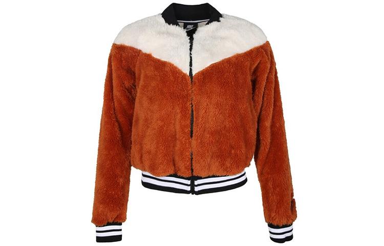 Nike Jackets Women s Caramel Baseball Collar Moderate Pilot 939389-246 S