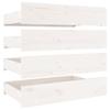 VidaXL Tiroirs de lit 4 pcs Blanc Bois de pin massif 814995