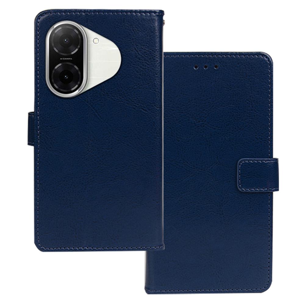 

IDEWEI For Xiaomi Redmi A5 4G (171.7mm)/Poco C71 4G Case Wallet Leather Phone Cover Crazy Horse Texture Blue