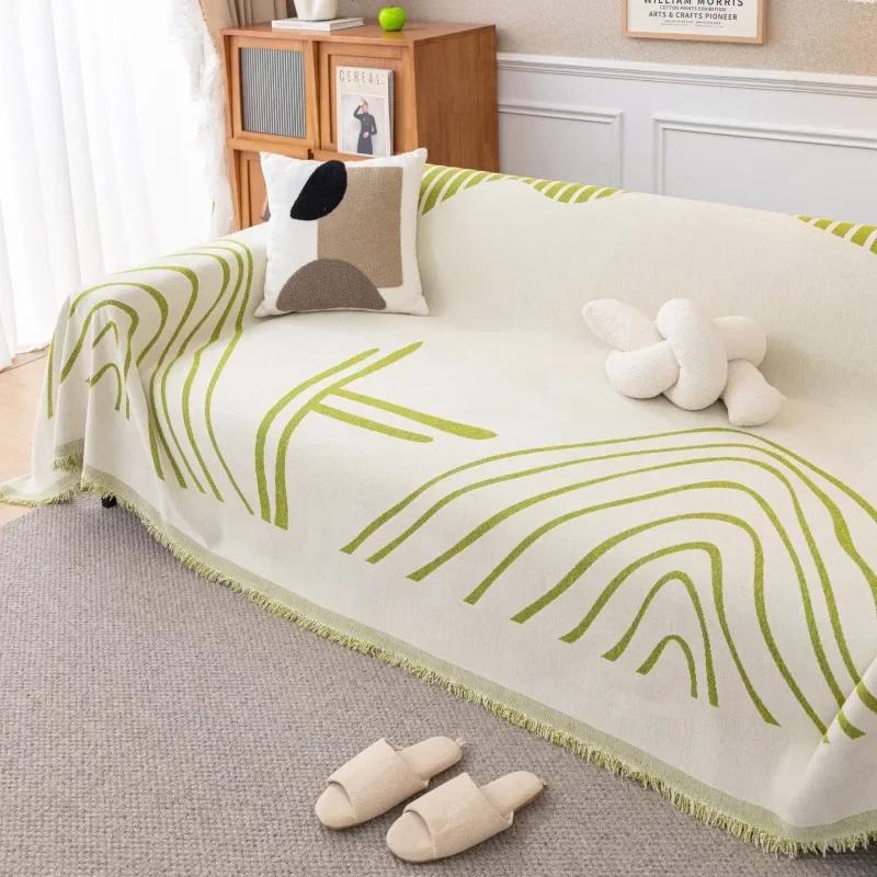 Thicken Chenille Sofa Cover Blanket Four Seasons Universal Sofa Throw Blanket Towel Modern Simple Dust Protector Case Home Decoe