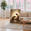 Unframed Canvas Art Featuring a Blessing Touch, Depicting a Sacred Moment. Perfect for Vintage Chic Home Decoration Ideal for Christmas And Halloween