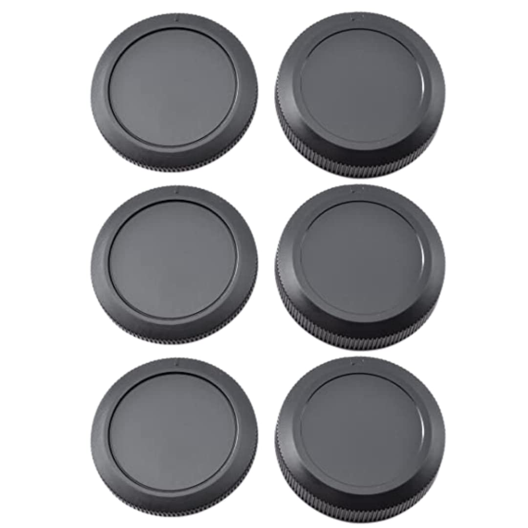

ATAK Canon RF EF Mount Compatible Lens Caps Rear Lens Caps 3 Body Total of 6 EF-S (3 & Caps, Caps)