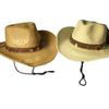 New Retro Ethnic Style Cowboy Hat Men's and Women's Cone Top Holiday Seaside Travel, Showing a Small Face, Fashionable Straw Hat
