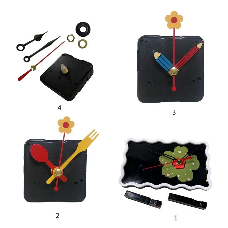 Durable Silicone Clock Pendulum Mold Unique Clock Pendulum Crafting Resin Mould Adorable Clock Making Silicone Mold Set