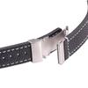 Echtes Leder Uhrenarmband Riemen Damen Herren 18mm 20mm 22mm 24mm Schwarz Braun Blau Weiches Rindsleder Uhrenarmband mit Faltschließe