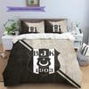 BJK Pattern Bedding Quilt Set  Home Decoration  Gift (1 * duvet cover + 2 * pillowcase  without core)